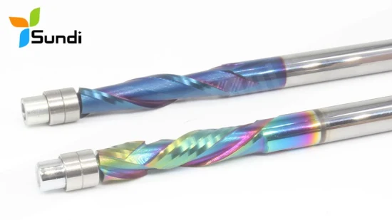 High-Precision Bearing Flush Trim Shank Straight up Down Cut Spiral Flush Trim Router Bit for Woodworking Milling